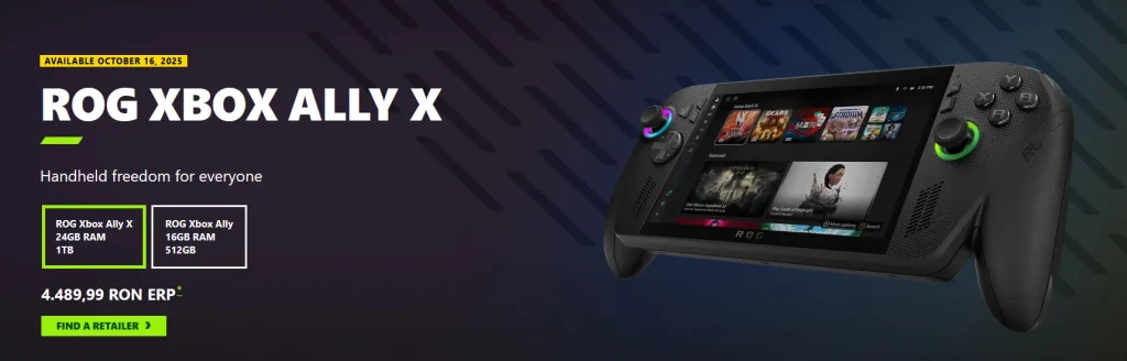 precomandă ROG Xbox Ally