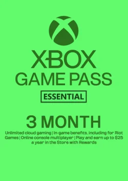 Xbox Game Pass Essential - 3 Month Membership