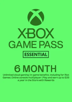 Xbox Game Pass Essential - 6 Month Membership